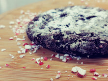 Load image into Gallery viewer, Chocolate Peppermint Crinkle Cookies - 6 pack