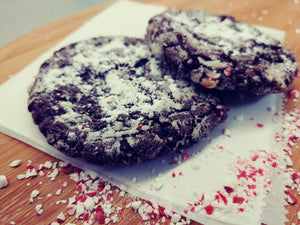 Chocolate Peppermint Crinkle Cookies - 6 pack
