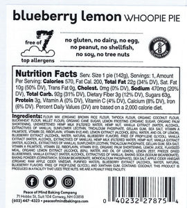 Blueberry Lemon Whoopie Pie - 4 Pack